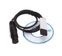 Hsyzygian USB to DMX512 Adapter Cable Control Stage Lights with Your Computer Stable Data Transmission USB DMX512 Controller Versatile and Flexible Lighting Option