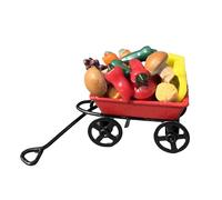 Hsyzygian Wagons Model for 1/12 Dollhouses Country Life Display Tiny Props Scale Small Farm with Movable Dollhouses Accessory