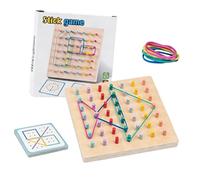 Hsyzygian Wooden Shape and Color Sorting Game Peg Board Educational Puzzle Toy for Toddler Hand Eye Coordination Enhancement Educational Puzzle Toy