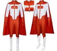 HSZCSMGS Mark Grayson Cosplay Costume Men's Jumpsuit Suit Omniman Cosplay Costume Halloween Party (Rot, Small)