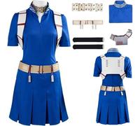 HSZCSMGS Shoto Todoroki Cosplay Costume Dress Accessories Wig Set Mha Cosplay Costume Halloween Party (Blue, X-Small)
