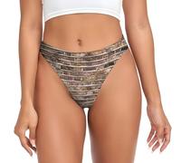 HSZSQZWH Brick Wall Sensational Women'S G-String - Exquisite Lingerie With Tempting Thong Panties And Seductive Appeal Black