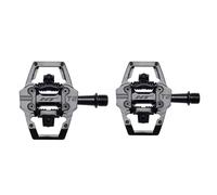 HT Components T2 Pedals - Dual Sided Clipless with Platform Aluminum 9/16, Stealth Black