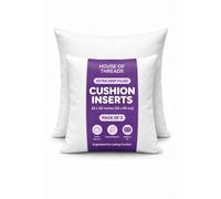 HT House Of Threads Luxury Large 22 x 22 Inch (55 x 55 cm) Cushion Inserts | Extra Deep Filled Hotel Quality Cushion Inserts | Premium Hollowfibre Throw Pillows | 2 Pack