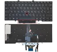 HT-ImEx - German keyboard with lighting, mouse stick compatible/replacement for keyboard NSK-EW0BC, P/N: PK132FB1A16, P/N: 7XH1W