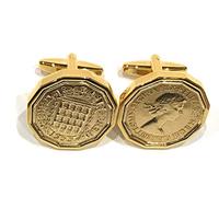 HT - Premium 1953 Threepence cufflinks for a 73rd Birthday cufflinks 73rd birthday gifts for men