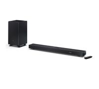 SHARP HT-SBW53121(BK) 3.1.2 Dolby Atmos Soundbar with Wireless Subwoofer, 550W, Bluetooth, HDMI ARC, Dolby Audio -Tuned by Devialet- Black