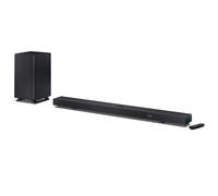 SHARP HT-SBW55121(BK) 5.1.2 Channel Soundbar with Wireless Subwoofer - 650W Home Theatre Audio, Dolby Atmos, DTS:X, Bluetooth 5.3, HDMI eARC, 4K Pass-Through - Black
