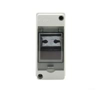 HT Series IP65 Waterproof Distribution Box for Outdoor & Indoor Use, ABS Circuit Breaker Junction Box with Transparent Cover, 2-4 Pole