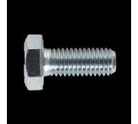Sealey Zinc Plated 8.8 Steel Din 933 HT Setscrews M10 25mm Pack of 25