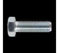 Sealey Zinc Plated 8.8 Steel Din 933 HT Setscrews M16 50mm Pack of 10