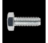 Sealey Zinc Plated 8.8 Steel Din 933 HT Setscrews M6 16mm Pack of 50