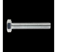 Sealey Zinc Plated 8.8 Steel Din 933 HT Setscrews M6 35mm Pack of 50