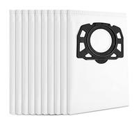 HT TopHinon 10 Pack Replacement Filter Bags for Karcher WD4 WD5 WD5P WD6 WD6P Premium MV4 MV5 MV6 Wet & Dry Vacuum Cleaner, KFI 487 Filter Bags, 2.863-006.0