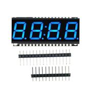 HT16K33 LED Display Digital Tube, DC 3.3V-5V 0.56in 4-Digit 7-Segment Clock Double Displays Dots Module