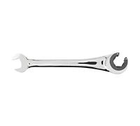 HT1R073 wrench ring, semi-open, fork, with ratchet 17 mm teeth: 72 HÖGERT TEC