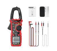 HT206D Clamp Multimeter With Auto Power Off And Double Display Storage Bag Probe Include For Home And Industrial Use Temperature Measurement