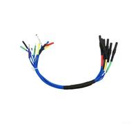 HT306 6-Way Automotive for breakout Leads for OBD2 Diagnostics - Wire Piercing Test Probes with 4 Terminal Sizes for Sensor Signal Analysis in Car Repair Shops(1.5mm*6*cu)