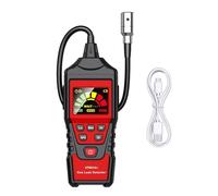 HT601A HT601B Gas Leak Detector 0-1000PPM Sound And Screen Alarm Combustible Flammable Natural Methane Detect LCD Color Display Accurate Real Time Monitoring(HT601A Plus)