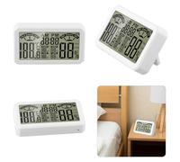 Ht683 Digital and Humidity Meter with Large LCD Display ±1°c Accuracy 10-99 for Rh Range for Indoor Home Office Bedroom Abs Housing