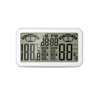 HT683 LCD Temperature Humidity Meter High Precision Sensor Low Voltage Alert For Home Bedroom Office Desktop Wall Mount Monitor