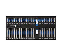 HT7G124 set: screwdriver bits in a foam insert 40pcs. HÖGERT TECH