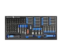 HT7G150 set: screwdriver bits in a foam insert 107pcs. HÖGERT TEC