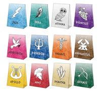 Htabiol 24pack Greek Mythology Gift Bags, Greek Gods Party Favors Bags, Greek Mythology Candy Bags, Suit for Greek Mythology Party, Ancient Greek Gods Party, Percy Jackson Birthday Party