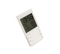 HTC-2S Indoor Weather Forecast Display with Bright LED Backlight, Real-Time Temperature and Humidity Monitoring, 12/24 Hour Clock Format