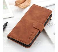 HTC Desire 22 Pro 5G Case, Sturdy Practical HTC Desire 22 Pro 5G Phone Case, Magnetic Flip Wallet Case for HTC Desire 22 Pro 5G Case, Brown