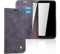 HTC U12 Phone Case Protection Bag Flip Cover Wallet Shell Pouch Gray