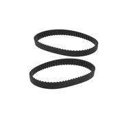 HTD-5M Rubber Drive Toothed Timing Belts,Closed Loop Geared Cogged Belt, 5 mm Pitch, 15 mm Width, 580 mm Perimeter, 116 Teeth,Black,2 Pcs