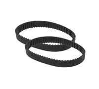 HTD-5M Rubber Drive Toothed Timing Belts,Closed Loop Timing Belt, 5 mm Pitch, 25 mm Width, 445 mm circumference, 89 Teeth,Black,2 Pcs