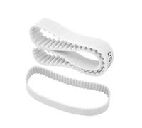 HTD5M PU Timing Belt 25mm Width White Toothed 380-585mm Closed Loop Gear 1Pcs(5M-550mm)