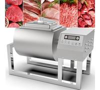 HTDRE 30W Meat Tumbler Marinator, Commercial Vacuum Curing Machine with 3 Speeds for Rapid Marination Process, Ideal for Restaurants and Burger Shops, 36lb Capacity