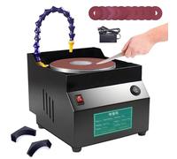 HTDRE Electric Knife Sharpener, Professional Wet & Dry Grinder, Adjustable Speed Tool for Sharpening Kitchen Knives and Scissors, 120W Power