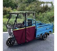 HTDRE Electric Tricycle Cover, 3 Wheels e-Trikes Awning, Electric Cargo Tricycle Tarpaulin for Delivery Electric Trike (Color : Camouflage color)