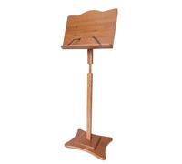 HTDRE Folding Conductor Music Stand - Height Adjustable Wooden Sheet Music Organizer for Various Performance Scenes