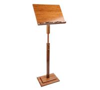 HTDRE Folding Conductor Music Stand - Height Adjustable Wooden Sheet Music Organizer for Various Performance Scenes