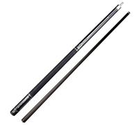 HTDRE Pool Cue Stick, Carbon Fibre 58 Inch 1/2 Joint Handmade 2 Piece American Professional Billiard Pool Cue with Anti-Slip Thread Wrapping, 19 19.5 20oz(Size:11.8MM,Color:Black)