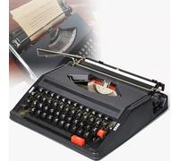 HTDRE Portable Retro Manual Typewriter For Writers Mechanical English Typewriter, Old Fashioned Manual Typewriter - for Notes or Letters or Creative Writing Black