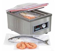 HTDRE Vacuum Sealer Machine, Microcomputer Controlled, Stainless Steel, for Household and Commercial Use, Efficient Food Preservation, Easy to Operate, Durable Design