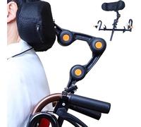 HTDRE Wheelchair Headrest Backrest, Universal Wheelchair Neck and Head Support, Adjustable Height Wheelchair Headrest Cushion, for Seniors, Disabled People