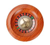 HTDRE Wooden Roulette Wheel Set,12 Inch Game Sweepstakes, European Turntable Leisure Table Games ，Roulette Party Prop