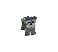 HTDZDX Dog Planter Plant Pots, Cute Animal Shaped Cartoon Flower Planter, Unique Dog Design Garden Plant Pots,Planters for Outdoor,Garden,Patio Decoration,Schnauzer,35 * 20 * 22cm
