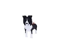 HTDZDX Dog Planter Plant Pots, Cute Animal Shaped Cartoon Flower Planter, Unique Dog Design Garden Plant Pots,Planters for Outdoor,Garden,Patio Decoration,Border Collie,35 * 20 * 22cm