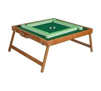 HTERBPOY Portable Mahjong Table Square Foldable Table Height 9in Suitable for dorms, families and outdoor camping