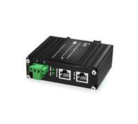 Htfoevrxs Industrial Hardened Gigabit 30W PoE+ Splitter IEEE802.3at/af 12V DC Output DIN- Rail Wall Mount Power Supply for Security Cameras, Access Control Systems