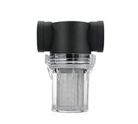 HTGAOO 1pcs Garden Watering Filter, 1/2" 3/4" 1" Plastic Irrigation System Impurity Prefilter Aquaculture Household Water Pipe Strainer(80 Mesh,3/4")(80 Mesh,3/4")