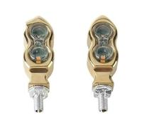 HTGMTGPACC For Ducati Turn Signal Light Motorcycle Vintage 8mm Indicator Lamp Amber Turn Signal Flasher Light Motorcycle Turn Signal Light(B Brass)